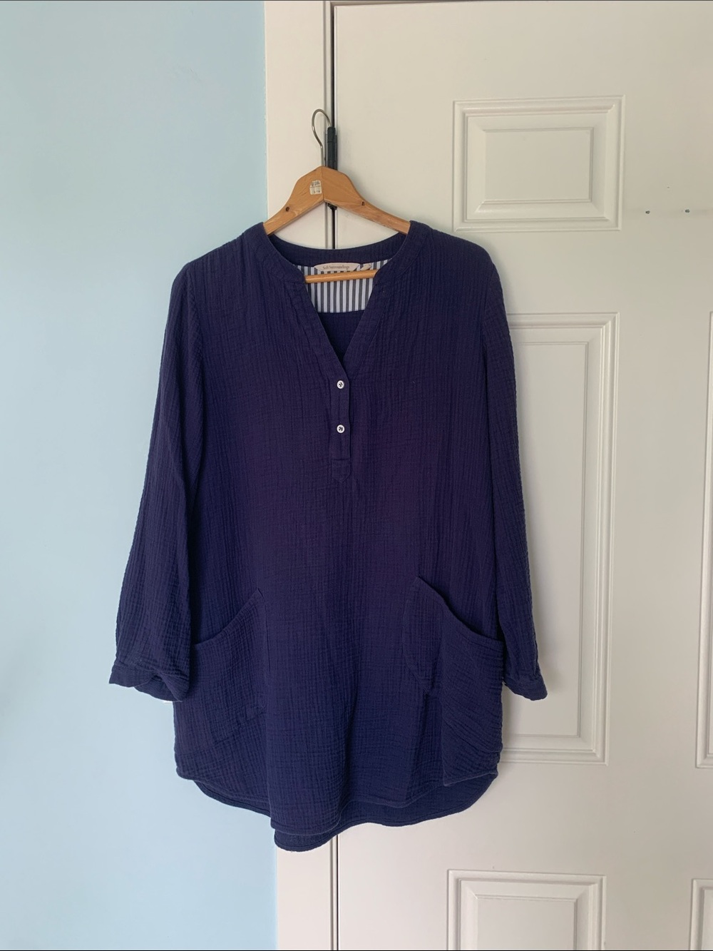 M Cotton gauze tunic